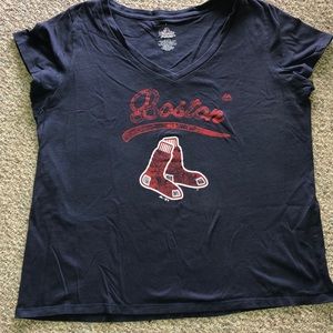 Torrid Boston Red Sox v-neck T-shirt